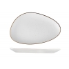 Fuente triangular irregular porcelana Scenic Happy 27.5x17 cm. ROSENHAUS 01010469 (6 unidades)