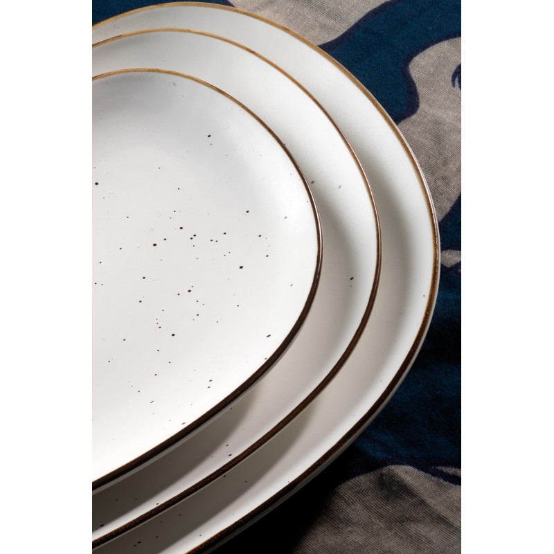 Bol redondo irregular porcelana Scenic Happy 17.5x8.5 cm. ROSENHAUS 01010471 (6 unidades)