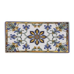 Bandeja rectangular decorado Bizancio Ming II 30x15x2 cm. B2973Y1-2 (6 unidades)