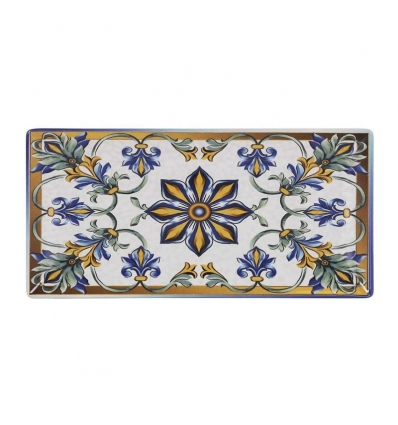 Bandeja rectangular decorado Bizancio Ming II 30x15x2 cm_ B2973Y1-2 (6 unidades)