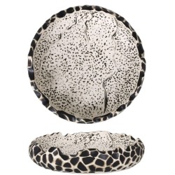 Plato hondo Stoneware decoración Teide Ø20x5cm. P997046 (6 unidades)