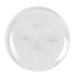 Plato llano vidrio Aster Ø26,5 cm. B317101A (12 unidades)