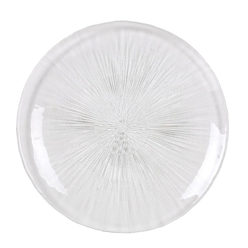 Plato llano vidrio Aster Ø26,5 cm. B317101A (12 unidades)