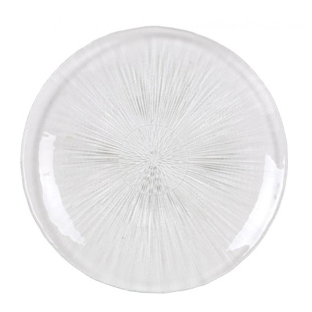 Plato llano vidrio Aster Ø26,5 cm. B317101A (12 unidades)