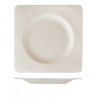 Plato hondo cuadrado porcelana Blanco Glubel Square 22,8x22,8 cm. B'GHEST 01170059 (6 unidades)