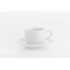 Tasse à café moka en porcelaine blanche gravée Escorial. Capacité : 10 cl. Vista Alegre 21078462 (6 unités)