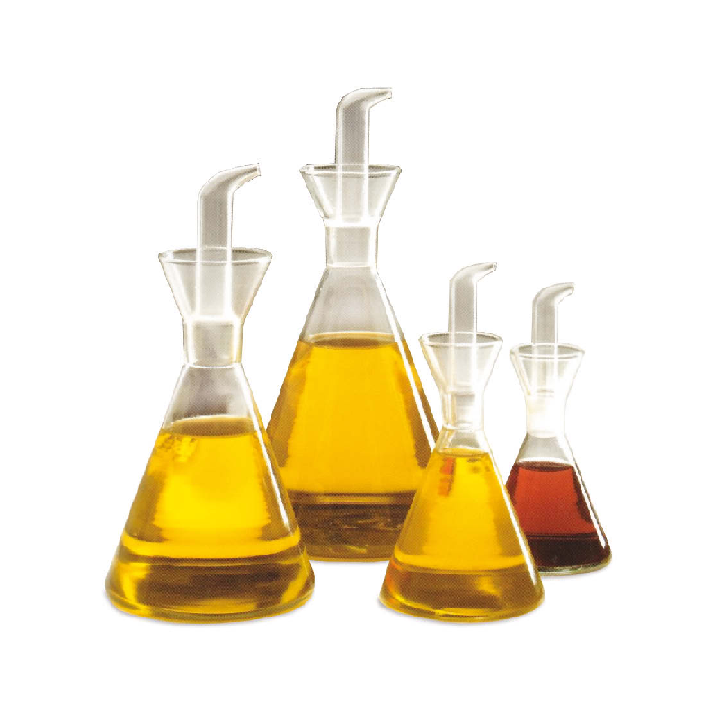 Aceitera antigoteo cónica de cristal 12.5 cl