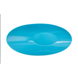 Ensaladera oval negra-azul melamina 50.8X25.4X15.2 cm