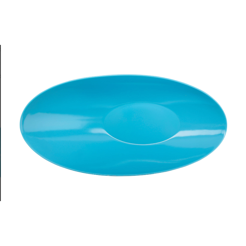 Ensaladera oval negra-azul melamina 50.8X25.4X15.2 cm