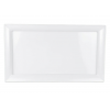 Fuente rectangular blanca melamina siciliano 71.1x40.6x5.1 cm ML-242-W