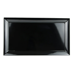 Fuente rectangular negra melamina siciliano 71.1x40.6x5.1 cm