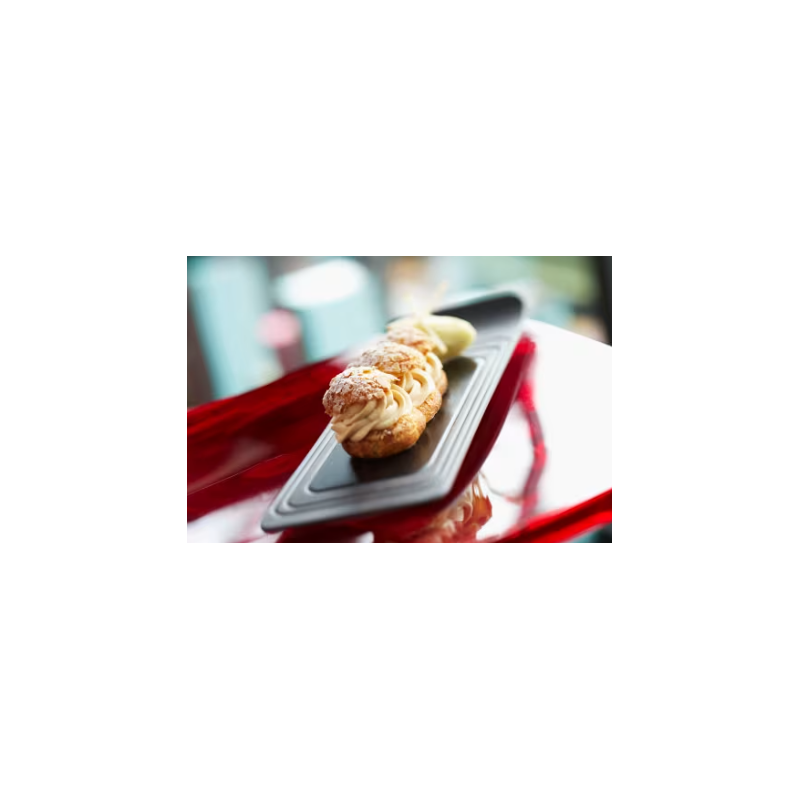 Plato rectangular negro 30x12cm BISTRO & CO REVOL 