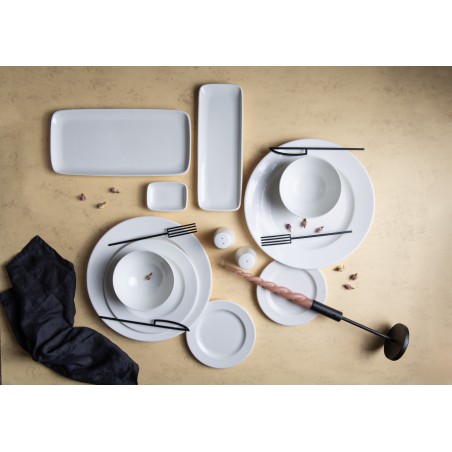 Plato Llano Frame Ø 27 cm - Porcelana Bone China - ID Fine (Pack 12)