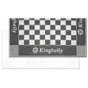 Paño de cocina KINGHOLLY de cristales blancos y negros 60x60cm 6980008