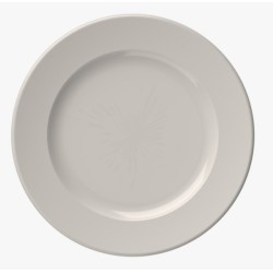 Plato Postre Porcelana Blanca Bone China 'Frame' - Ø 21 cm - ID Fine 