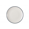 Plato llano porcelana blanca bone china "Navy". Ø 27 cm. ID Fine 15001-111027 (12 unidades)