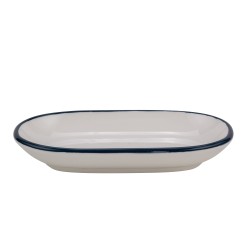 Bandejas Ovaladas ID Fine Navy 33x21 cm: Estilo Funcional. Conjunto de 6 