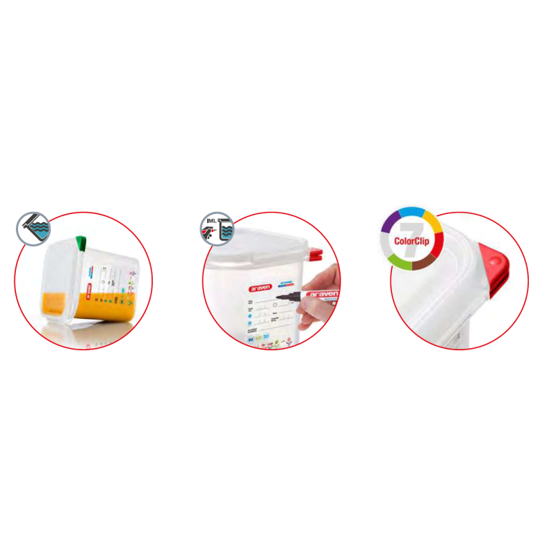 Contenedor Hermético de Polipropileno Araven 03021 - Protección Total para Alimentos