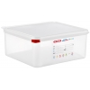 Etanche à l'air en polypropylène. Dimensions : Grastronorm 2/3 (354x325 mm). 14 litres. Hauteur 150 mm. Araven 00470 (1 unité)