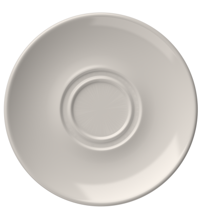 Platillo de porcelana blanca bone china apilable para taza de té "Alzar" Ø 16 cm. ID Fine 10000-111216 (12 unidades)