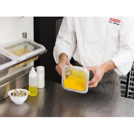 Tapa Universal de Silicona para GN 1/2 - Conservación Óptima de Alimentos