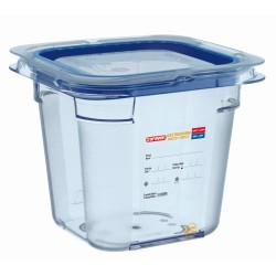 Hermético de ABS Sin BPA GN 1/6 (176x162 mm) Altura 150 mm. 1,9 L. Araven 07783