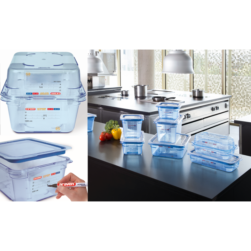 Contenedor Hermético ABS sin BPA GN 1/4 - Araven 07769