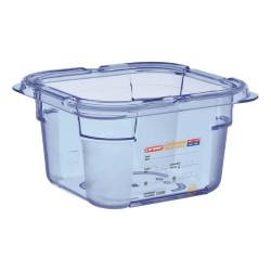 Cubeta de ABS sin BPA GN 1/6 (176x162 mm) Altura 100 mm. 1,5L. Araven 7797
