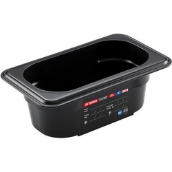 Cubeta de ABS para Mesa Fría Sin BPA GN 1/9 (176x108 mm) Altura 65 mm. 0,6L