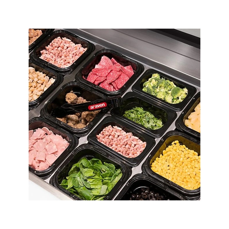 Cubeta de ABS para Mesa Fría Sin BPA GN 1/9 (176x108 mm) Altura 65 mm. 0,6L