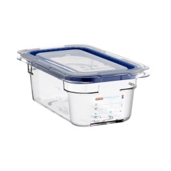 Hermético de policarbonato GN 1/4 (265x162 mm) Altura 100 mm. 2,2 L.