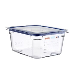 Hermético de policarbonato GN 1/2 (325x265 mm) Altura 150 mm. 10,25 L