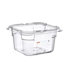 Cubeta de policarbonato GN 1/6 (176x162 mm) Altura 100 mm. 1,5 L