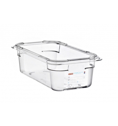 Polycarbonat-Eimer GN 1/3 (325 x 176 mm), Höhe 100 mm. 3,7 l. Araven 9819