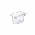 Hermético de policarbonato GN 1/6 (176x162 mm) Altura 65 mm.0,75L. Araven 9781