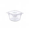 Hermético de policarbonato GN 1/6 (176x162 mm) Altura 65 mm.0,75L. Araven 9781