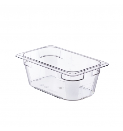 Hermético de policarbonato GN 1/6 (176x162 mm) Altura 65 mm.0,75L. Araven 9781