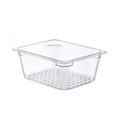 Hermético de policarbonato GN 1/6 (176x162 mm) Altura 65 mm.0,75L. Araven 9781