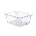 Hermético de policarbonato GN 1/6 (176x162 mm) Altura 65 mm.0,75L. Araven 9781