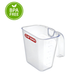 Medidor librador de policarbonato 60 cl SIN BPA (126x110x120 mm). Araven 9265.