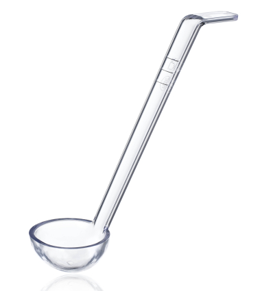 Cacillo transparente para buffet 21,6cm.Capacidad: 25ml. Araven 91700
