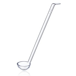 Cazo grande policarbonato transparente 33cm - 30ml. Araven 91702.