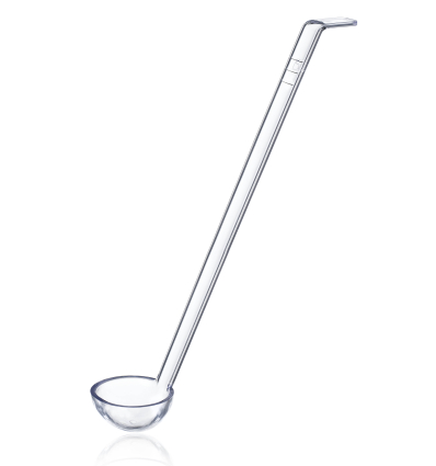 Cacillo transparente para buffet 21,6cm.Capacidad: 25ml. Araven 91700