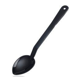 Cuchara de policarbonato negra (33,3x7,3cm). Araven 41704.