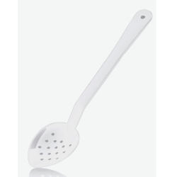 Cuchara perforada policarbonato blanca (33,3x7,3cm). Araven 1703.