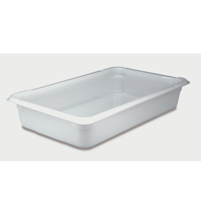 Cubeta sin tapa GN 1/1 (530x325x100 mm) polietileno Libre de BPA blanco. 13L. Araven 283