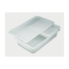 Harinero con tapa GN 1/1 (530x325x100 mm) polietileno Libre de BPA blanco. 13L. Araven 290