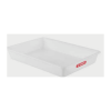 Cubeta sin tapa (540x385x80 mm) polietileno Libre de BPA blanco. 10L. Araven 1133