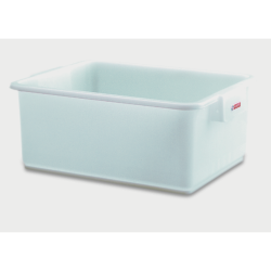 Deep White Polyethylene Tub, 530x396x205.5 mm. Araven 1171.