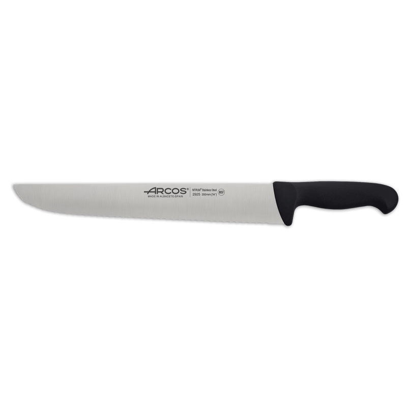 Cuchillo pescadero negro 35cm Arcos